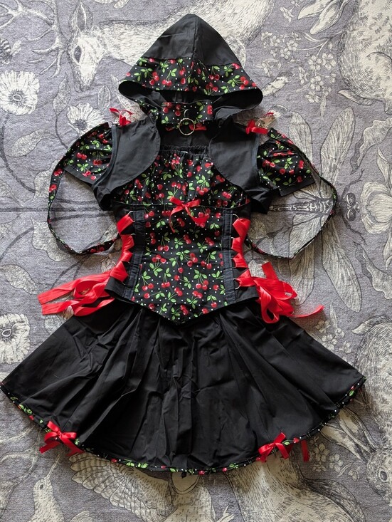 Handmade Other - Cherry Corset Set